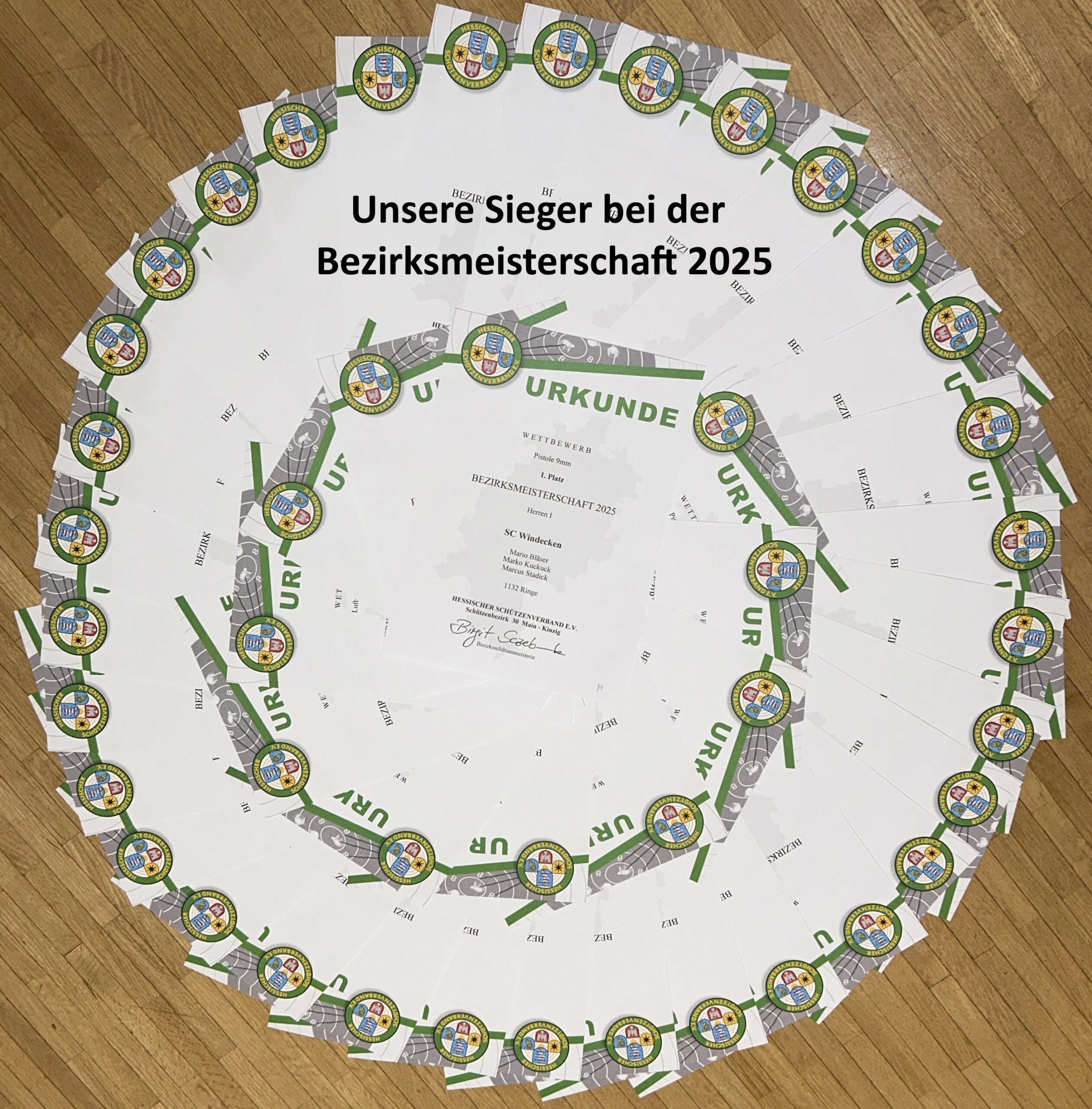 Urkundensammlung Bezirksmeisterschaften